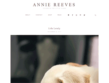 Tablet Screenshot of anniereeves.com